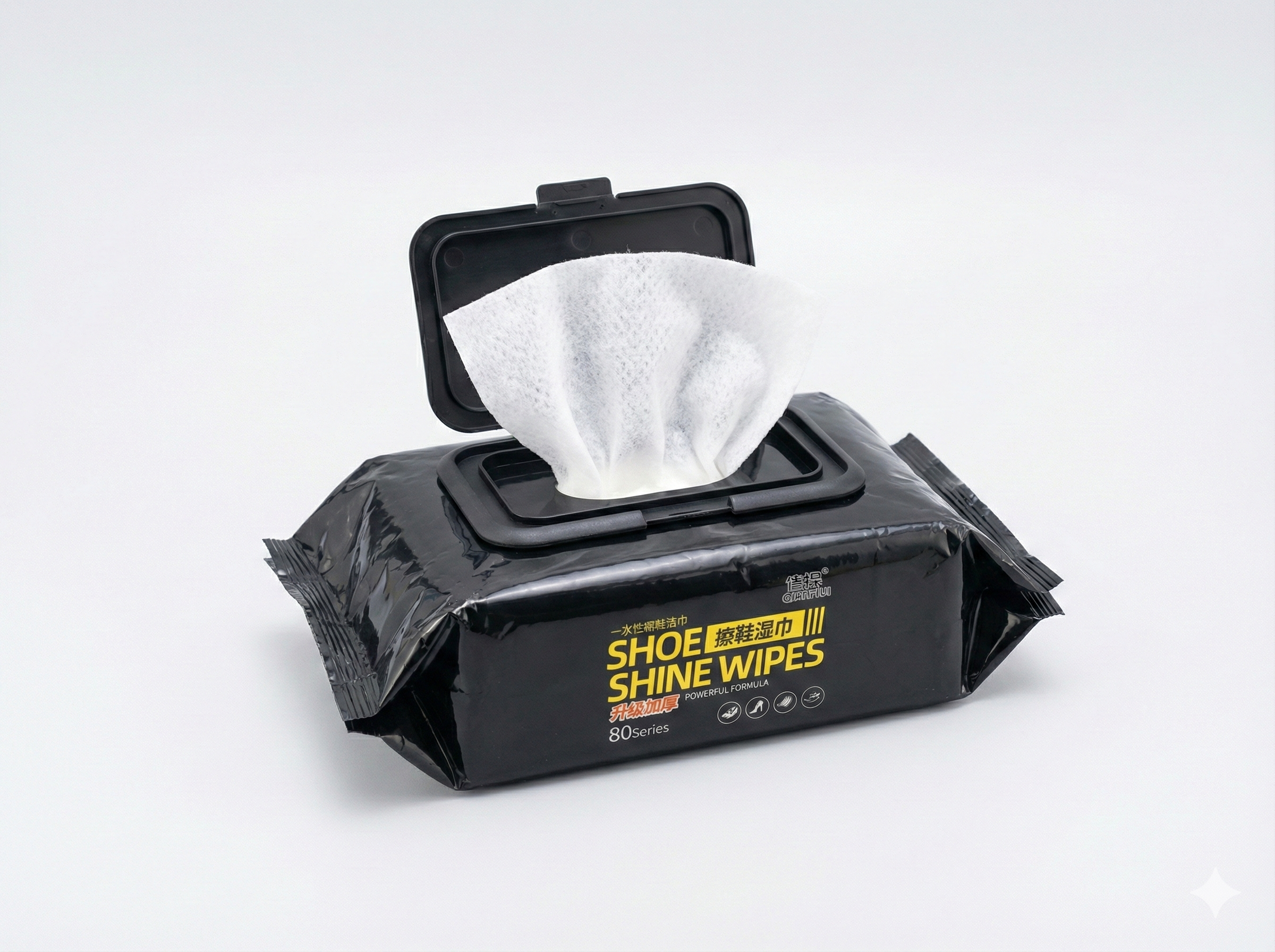 Shoe Shine Wipes – Buy 1 Get 1 FREE | Instant Shoe Cleaner & Polisher Wipes | Disposable Leather Shoe Cleaning Wipes for Office, Travel & Daily Use (2 × 80 Wipes)