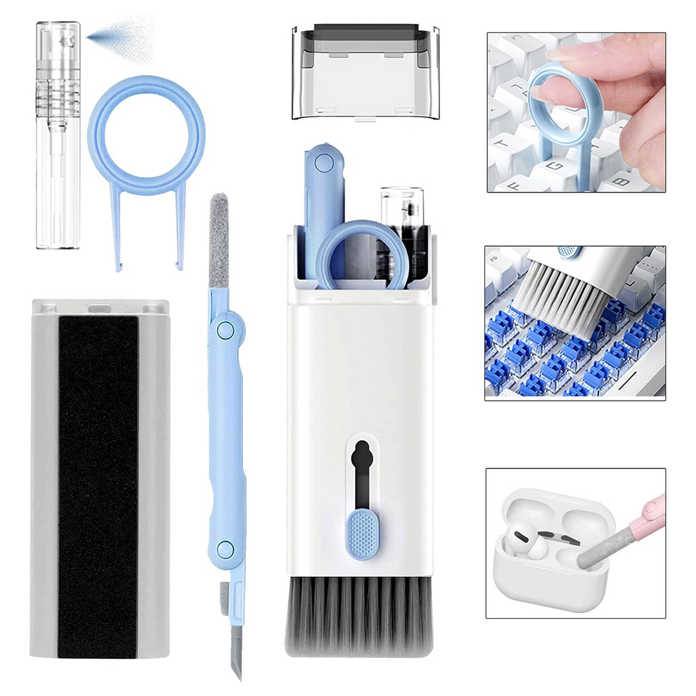 7 in 1 Electronic Cleaner Kit for Keyboard, Laptop, Mobile, Earbuds & Screen Cleaning – Multifunctional Gadget Cleaning Tool