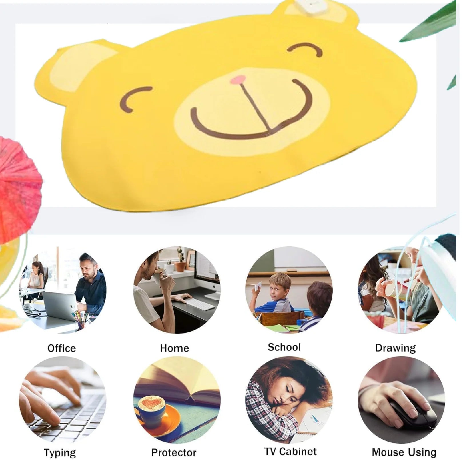 Electric Heated Mouse Pad with Hand Warmer – USB Powered Warm Mouse Mat for Office, Laptop & PC