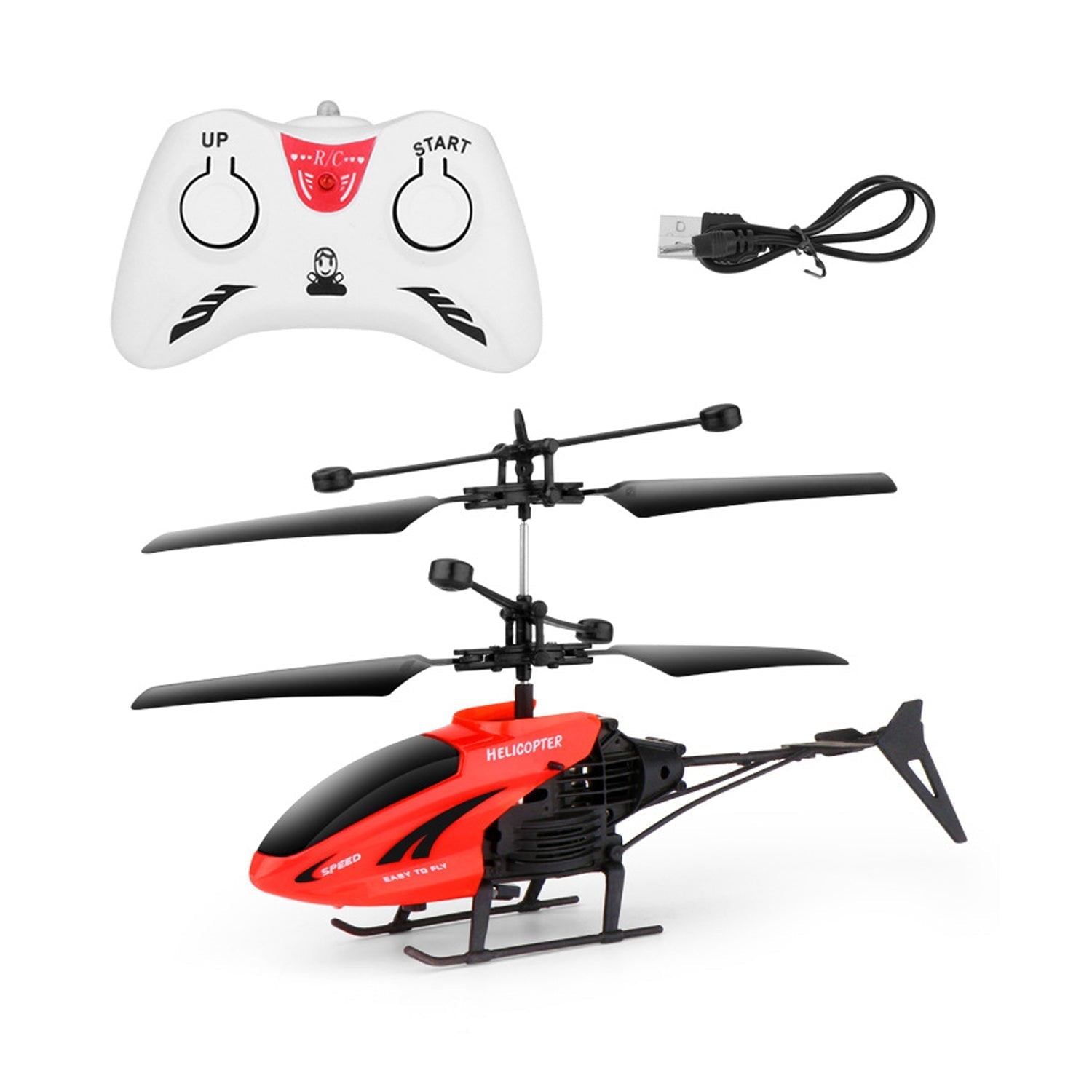 Remote Control Flying Helicopter Toy for Kids | USB Rechargeable RC Helicopter with Stable Flight | Indoor Flying Toy for Boys & Girls (Pack of 1)